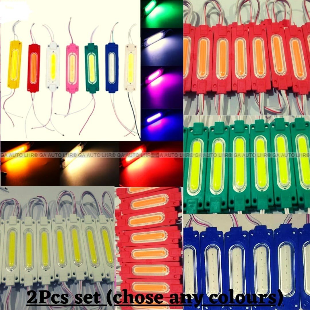 LED Module Light COB LED Capsule Light Waterproof DC 12V Car Bike Decoration 2PCS