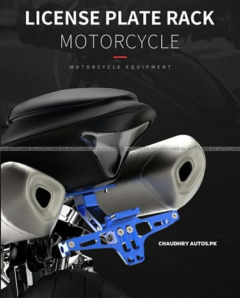 CNC Aluminum Tail Motorcycle License Registration Plate Holder - Image 2