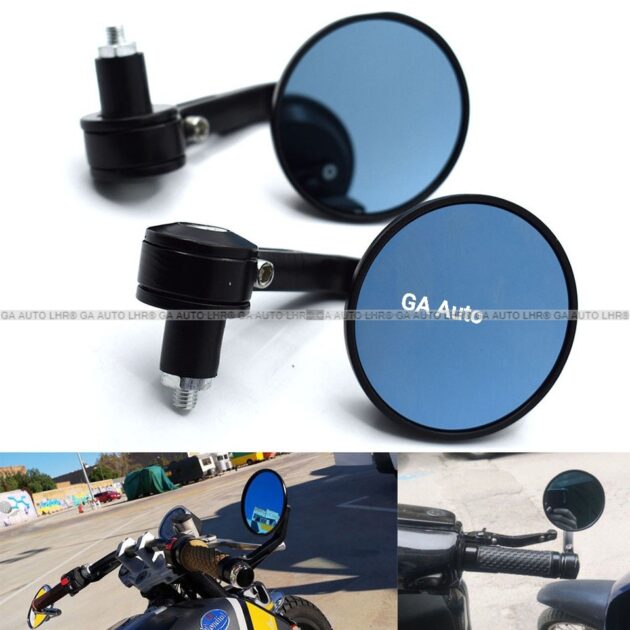 SIDE MIRROR END BAR ROUND SIDE MIRROR M0T0RCYCLE REAR VIEW MIRRORS