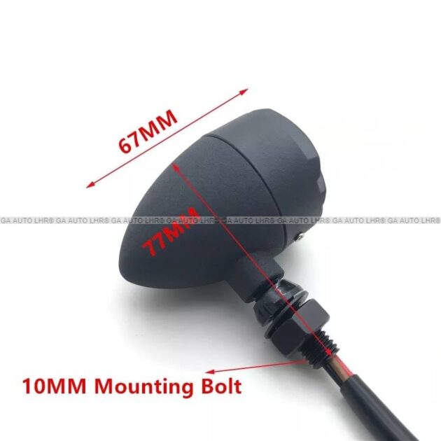 INDICATOR CAFE RACER METAL 2PC Motorcycle Turn Signal Indicator Light for Harley Davidson Cafe Racer Bullet grill indicators - Image 4