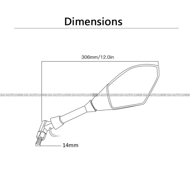 SIDE MIRROR M0T0RCYCLE REAR VIEW MIRRORS SPECIAL WITH LED TURN SIGNAL  INDICATORS - Image 4
