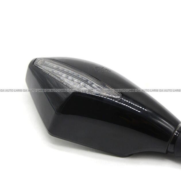SIDE MIRROR M0T0RCYCLE REAR VIEW MIRRORS SPECIAL WITH LED TURN SIGNAL  INDICATORS - Image 5