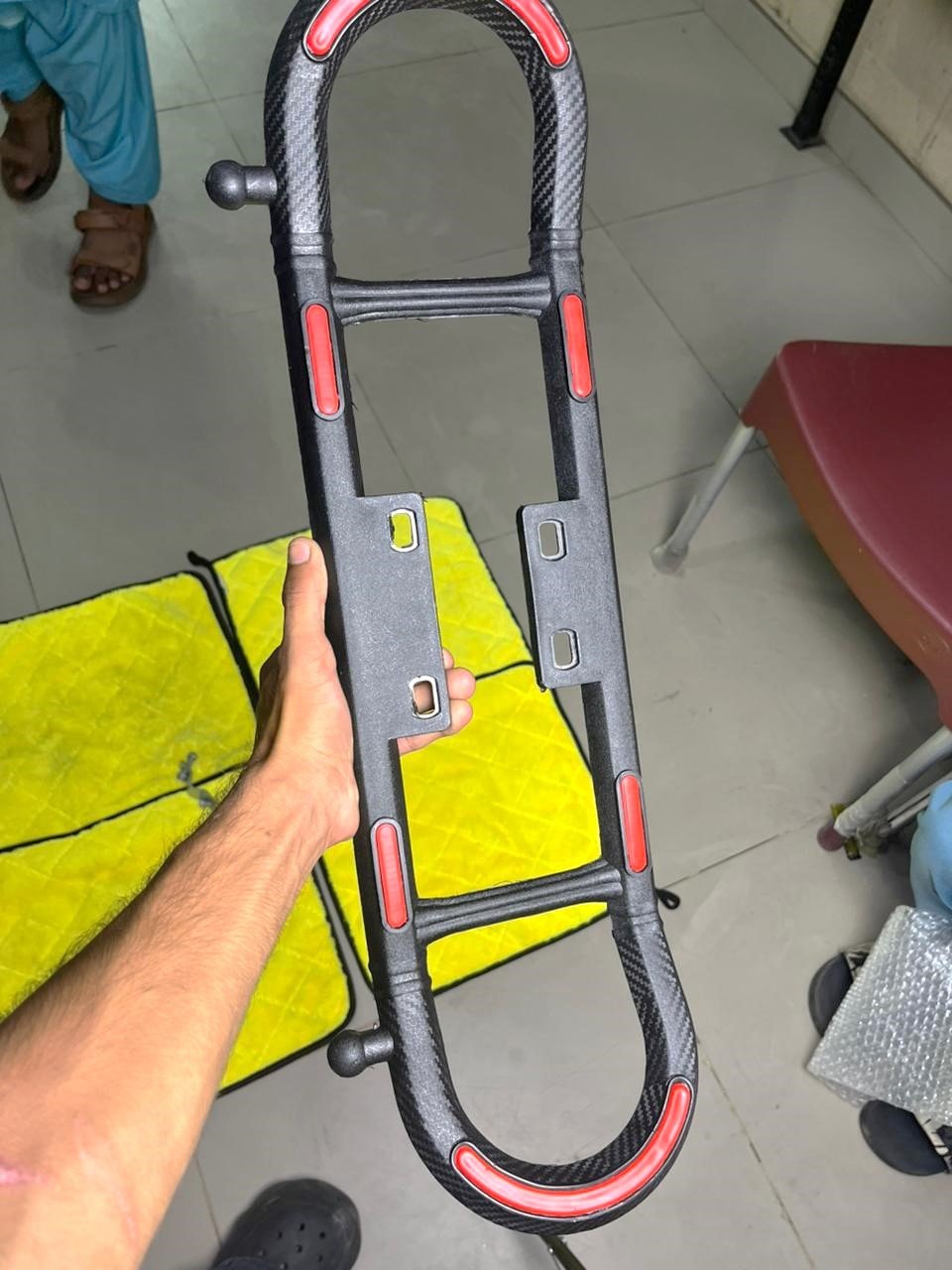 D GUARD WITH PLASTIC CRASH GUARD MOTORCYCLE HONDA CG125 HONDA PRIDOR GD110 GS , YBR FAMILY - Image 4