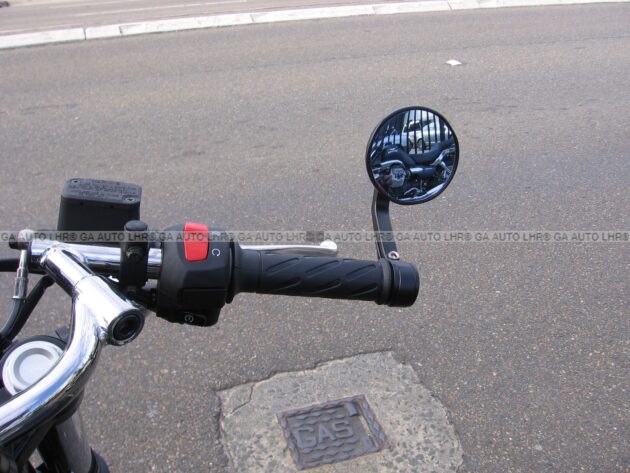 SIDE MIRROR END BAR ROUND SIDE MIRROR M0T0RCYCLE REAR VIEW MIRRORS - Image 5