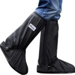 MOTORCYCLE RAIN BOOT COVERS RAIN SHOE COVERS BLACK
