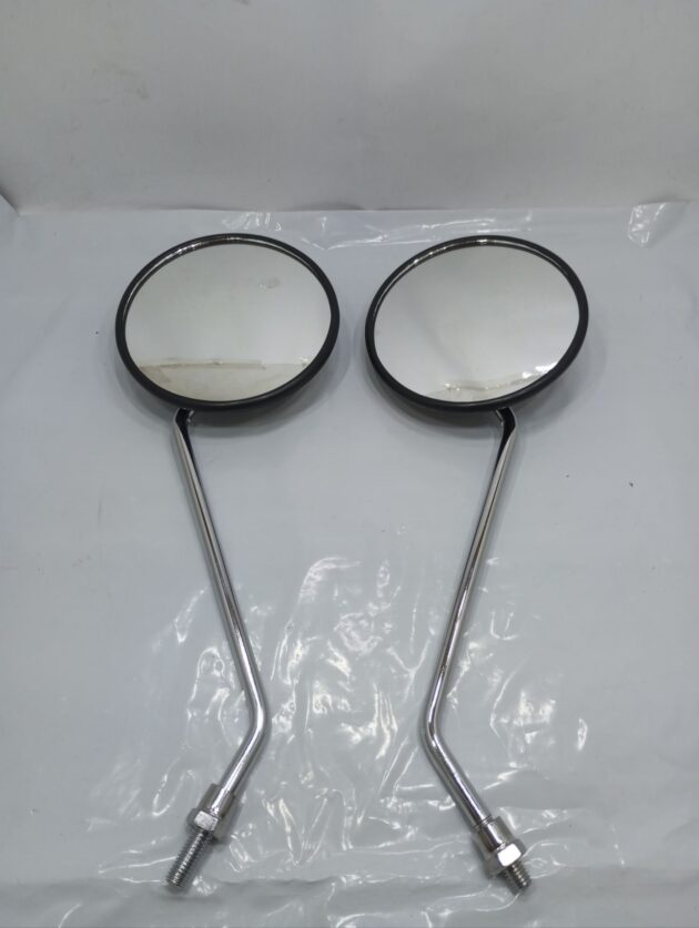 SIDE MIRROR ROUND BLACK ONLY FOR GS 150 OLD MODEL & SCOOTY - Image 3