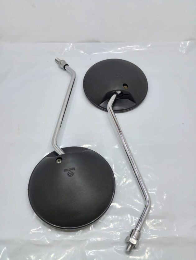 SIDE MIRROR ROUND BLACK ONLY FOR GS 150 OLD MODEL & SCOOTY - Image 4