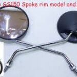 SIDE MIRROR ROUND BLACK ONLY FOR GS 150 OLD MODEL & SCOOTY