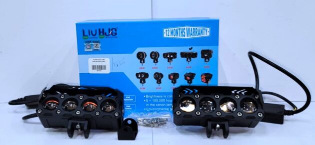 HJG D3 LIGHT Fog Light For Universal Bikes & Cars - White & Yellow Color With Wiring Harness On off Flash Modes - Image 2