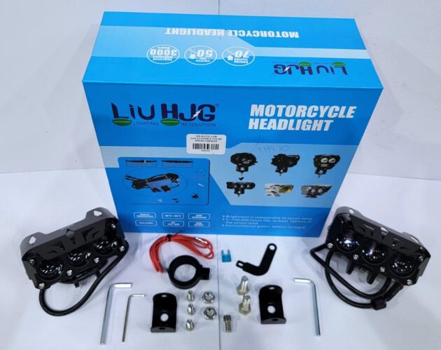 HJG D3 LIGHT Fog Light For Universal Bikes & Cars - White & Yellow Color With Wiring Harness On off Flash Modes - Image 5
