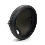 7INCH PANEL HEADLIGHT METAL COWLING FRAME BASE COVER HOLDER MATT BLACK