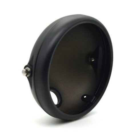 7INCH PANEL HEADLIGHT METAL COWLING FRAME BASE COVER HOLDER MATT BLACK