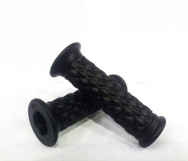 RACE GRIP DIAMOND CUT CACE RACER  RETRO BOBBER MOTORCYCLE SIDE HOLE