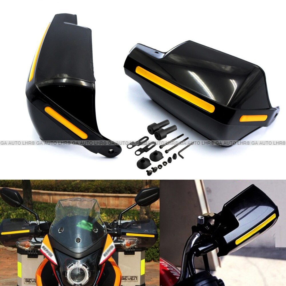 HAND GUARD PLASTIC YELLOW REFLECTORS UNIVERSAL
