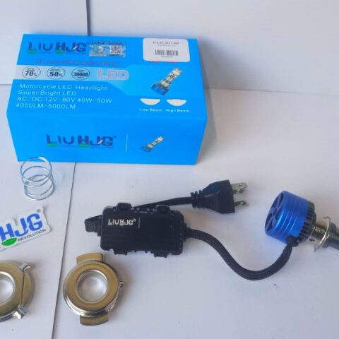 HJG H-08 Projector Lens 60W White Motorcycle Headlight Hi/Low Bulb Motorcycle