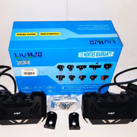 HJG D4 LIGHT Fog Light For Universal Bikes & Cars - White & Yellow Color ( Set of 2 pieces )