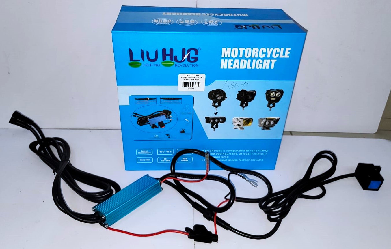 HJG D3 LIGHT Fog Light For Universal Bikes & Cars - White & Yellow Color With Wiring Harness On off Flash Modes - Image 5