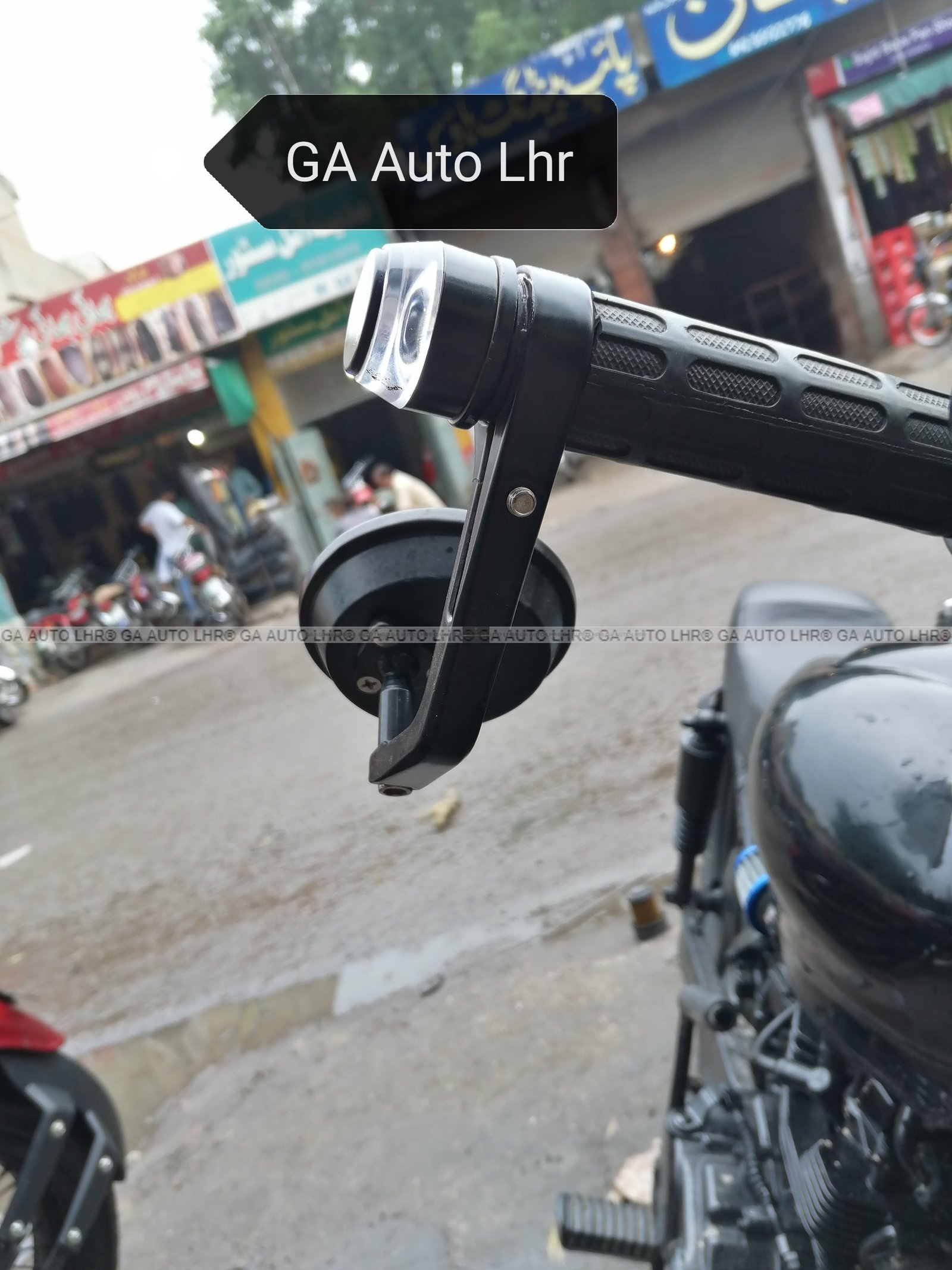 SIDE MIRROR END BAR ROUND SIDE MIRROR M0T0RCYCLE REAR VIEW MIRRORS - Image 5