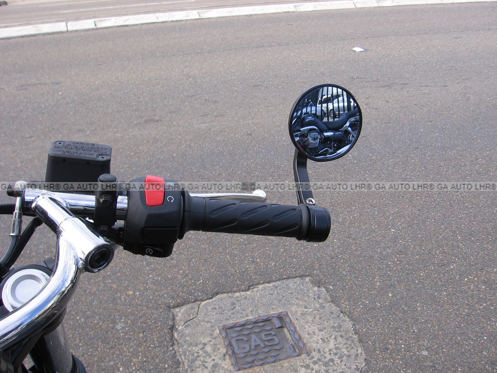 SIDE MIRROR END BAR ROUND SIDE MIRROR M0T0RCYCLE REAR VIEW MIRRORS - Image 4