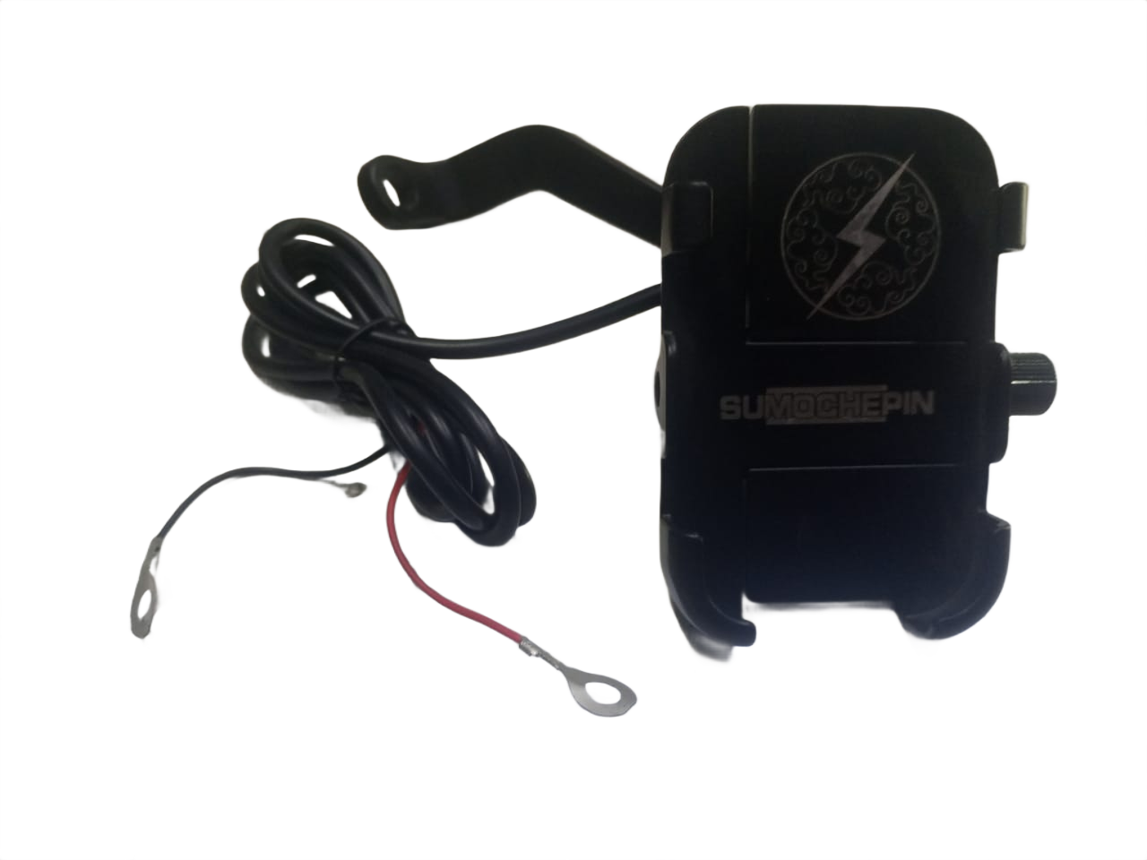 SOMUCHEPIN METAL MOBILE HOLDER SIDE MIRROR FITTING WITH CHARGER