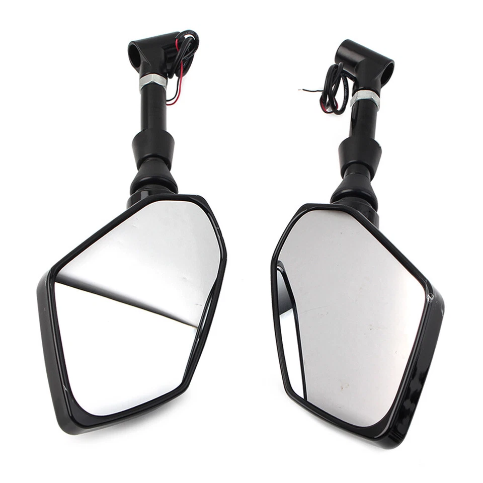 SIDE MIRROR M0T0RCYCLE REAR VIEW MIRRORS SPECIAL WITH LED TURN SIGNAL INDICATORS - Image 5
