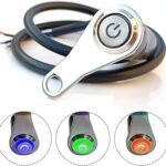 12V Motorcycle Switch 1 Button Stainless Steel Switches Hazard Light Headlight LED Bike Motorcycle