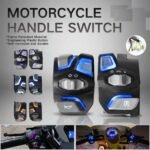 Motorcycle LED Neon Universal Kill Switch Dipper Hazards Assembly Grips SET RED Blue White