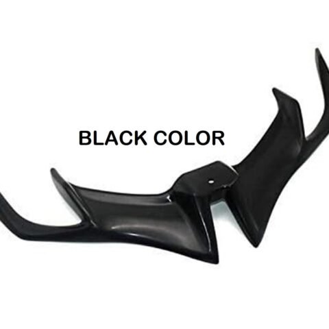 HEADLIGHT FRONT FAIRING WINGLETS (UNIVERSAL) CARBON - black