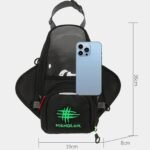 MENDLOR Small Magnetic Tank Bag 12 L Motorcycle Touring Bag Mobile Phone Navigation